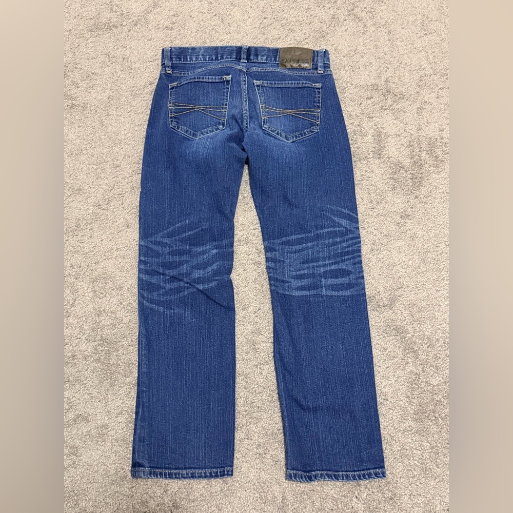 Express Men's Slim Fit Straight Jeans - Picture 4 of 7